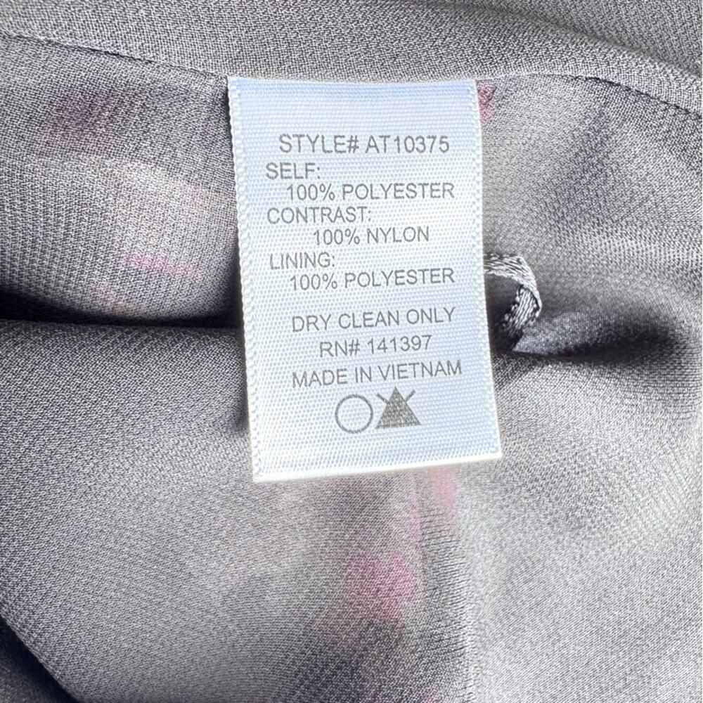 ASTR Multi Strap Hot Pink Gray Black Flowy Floral Tank Babydoll Luxury Oversize - Picture 5 of 7